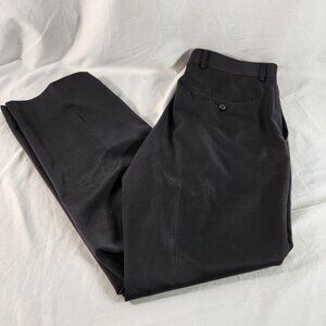 Walter Hagen Men's Slacks Pants Size 32 x 30 Polyester Belt Loops Pockets Black